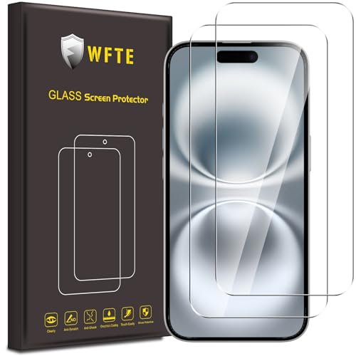WFTE [2 Stück Schutzfolie für iPhone 16 6.1 Schutzfolie 9H Härte, Anti-Kratzen, Anti-Öl, Anti-Bläschen Schutzfolie Displayschutzfolien für iPhone 16 WFTE [2 Stück Schutzfolie für iPhone 16 6.1 Schutzfolie 9H Härte, Anti-Kratzen, Anti-Öl, Anti-Bläschen Schutzfolie Displayschutzfolien für iPhone 16 von WFTE