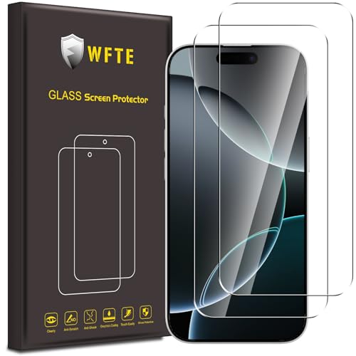 WFTE [2 Stück Schutzfolie für iPhone 16 Pro 6.3 Schutzfolie 9H Härte, Anti-Kratzen, Anti-Öl, Anti-Bläschen Schutzfolie Displayschutzfolien für iPhone 16 Pro WFTE [2 Stück Schutzfolie für iPhone 16 Pro 6.3 Schutzfolie 9H Härte, Anti-Kratzen, Anti-Öl, Anti-Bläschen Schutzfolie Displayschutzfolien für iPhone 16 Pro von WFTE