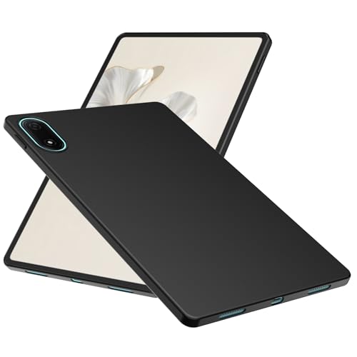 WFTE Hülle für Samsung Galaxy Tab S10 FE Plus / S10 FE+ 13.1 Zoll Handyhülle [Ultra Dünn] Premium TPU Silikon Case Schutzhülle Weiche Staubabweisend Hülle - Schwarz (Honor Pad 9 Pro) von WFTE