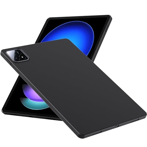 WFTE Hülle für Xiaomi Pad 6S Pro 12.4 Handyhülle [Ultra Dünn] [Kratzfest] [Passgenau Dünn Matt] Premium TPU Silikon Case Schutzhülle Weiche Staubabweisend Hülle für Xiaomi Pad 6S Pro 12.4- Schwarz von WFTE