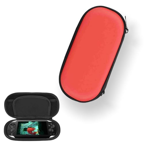 WGFOIP Tasche, Leicht zu Tragende wasserdichte und Stoßfeste Hülle mit Netztasche für PS Vita (Rot) von WGFOIP