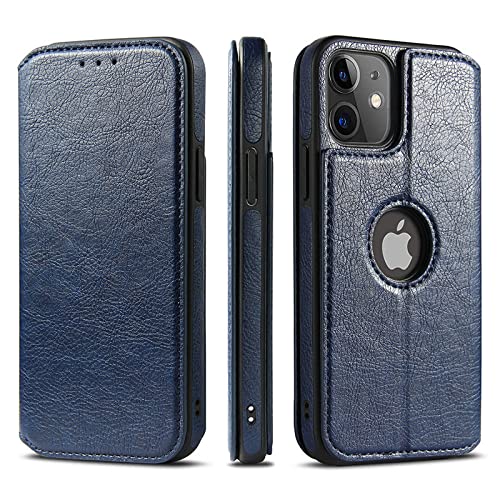 Magnetische Flip-Leder-Handyhülle für iPhone 12 13 11 Pro Max XR XS Max X 7 8 Plus SE 2020 12 11 13 Pro 13 Stoßfeste Rückseite, T2, für iPhone 13 von WGOUT