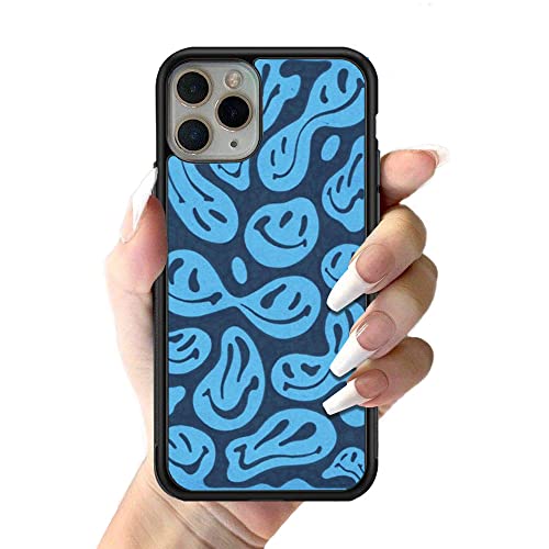 Mehrfarbige lustige schmelzende Trippy Smiley-Handyhülle für iPhone 12 Mini 11 pro 13 Max X XR 6 7 8 Plus SE20 Weiche TPU Silikon Clear Pattern Cover, Blauer Trippy Smiley, für iPhone 12 Mehrfarbige lustige schmelzende Trippy Smiley-Handyhülle für iPhone 12 Mini 11 pro 13 Max X XR 6 7 8 Plus SE20 Weiche TPU Silikon Clear Pattern Cover, Blauer Trippy Smiley, für iPhone 12 von WGOUT