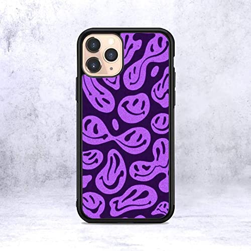Mehrfarbige lustige schmelzende Trippy Smiley-Handyhülle für iPhone 12 Mini 11 pro 13 Max X XR 6 7 8 Plus SE20 Weiche TPU Silikon Clear Pattern Cover,Lila Smiley,Für iPhone 12Pro Mehrfarbige lustige schmelzende Trippy Smiley-Handyhülle für iPhone 12 Mini 11 pro 13 Max X XR 6 7 8 Plus SE20 Weiche TPU Silikon Clear Pattern Cover,Lila Smiley,Für iPhone 12Pro von WGOUT