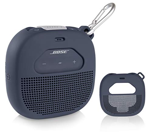 Silikon-Schutzhülle für Bose SoundLink Micro tragbaren Outdoor-Lautsprecher, individuelles Design, schützt die Haut in alle 6 Richtungen, am besten in Form und Farbe (Mitternachtsblau) von WGear