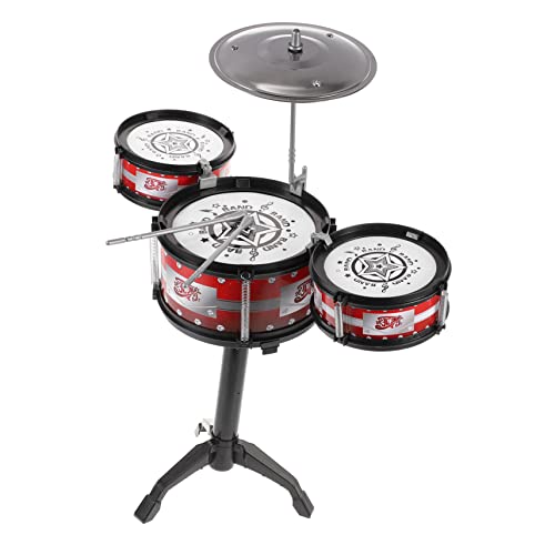 WHAMVOX 1Stück Mini Percussion Set für Teiliges Schlagzeug für Musikalische Früherziehung für Musikunterricht und Spielspaß Sicher und Schadstofffrei Rot von WHAMVOX