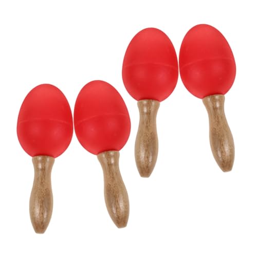 WHAMVOX 2 Handheld Maracas Kids Musical Shakers Holzpercussion Instrumente Musical Egg Maracas Eggs Rasseln von WHAMVOX