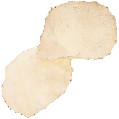 WHAMVOX 2Stücke Afrikanische Trommel Drum Leder Abdeckungen Langlebige Trommelersatzhaut für Optimale Klangqualität und Verbesserte Spieltechnik WHAMVOX 2Stücke Afrikanische Trommel Drum Leder Abdeckungen Langlebige Trommelersatzhaut für Optimale Klangqualität und Verbesserte Spieltechnik von WHAMVOX