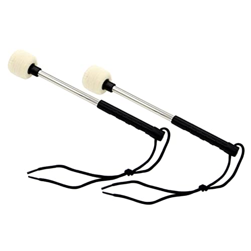 WHAMVOX Wollfilz Trommelstöcke Mit Edelstahlgriff Professionelles Zubehör Für Percussion Instrumente Und Snare Drums WHAMVOX Wollfilz Trommelstöcke Mit Edelstahlgriff Professionelles Zubehör Für Percussion Instrumente Und Snare Drums von WHAMVOX