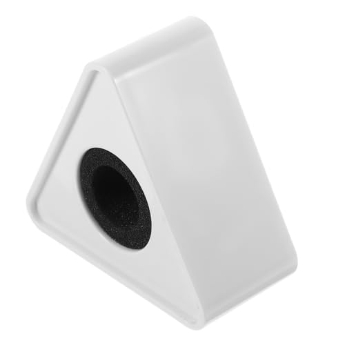 WHAMVOX Tragbares Mikrofon Logo Flaggenstation aus Abs Dreieckige Form Einfach zu Transportieren Große Fläche für Weißes Design Interviews von WHAMVOX
