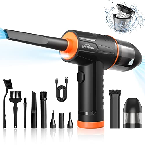 2 in 1 Staubgebläse Druckluft,100000U/min elektrische druckluftspray Reiniger, 3-Gang Air Duster Luftdruckspray,10Kpa Kabellos Tastatur Reinigung für PC, Elektronik, Sofa, Auto zubehör Innenraum 2 in 1 Staubgebläse Druckluft,100000U/min elektrische druckluftspray Reiniger, 3-Gang Air Duster Luftdruckspray,10Kpa Kabellos Tastatur Reinigung für PC, Elektronik, Sofa, Auto zubehör Innenraum von WHATOOK