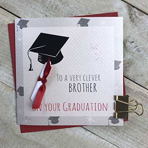 G15-B Abschlusskarte "To A Very Clever Brother" von WHITE COTTON CARDS