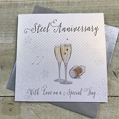 WHITE COTTON CARDS Erinnerungsalbum, Hochzeit, with Love On Your Special Day, zum 11. Hochzeitstag von WHITE COTTON CARDS