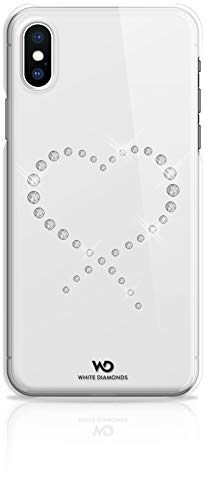 WHITE DIAMONDS - Eternity Case Hülle kompatibel mit Apple iPhone X/Xs | transparent, Swarovski, durchsichtig, Herz Kristalle (Crystal) von WHITE DIAMONDS