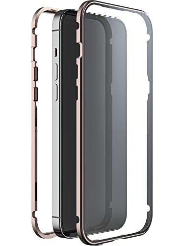 WHITE DIAMONDS - Hülle 360 Grad Glass Case Passend für Apple iPhone 14 Pro Max I Handyhülle, Durchsichtig, Magnet Verschluss Cover (Transparent mit goldenem Rahmen) von WHITE DIAMONDS
