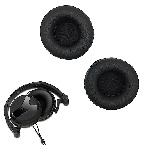 Ersatz-Ohrpolster Leder Memory Foam Ohrpolster Ohrenschützer für AKG K518 K518DJ K518LE K81 Kopfhörer - Schwarz von WHIYO