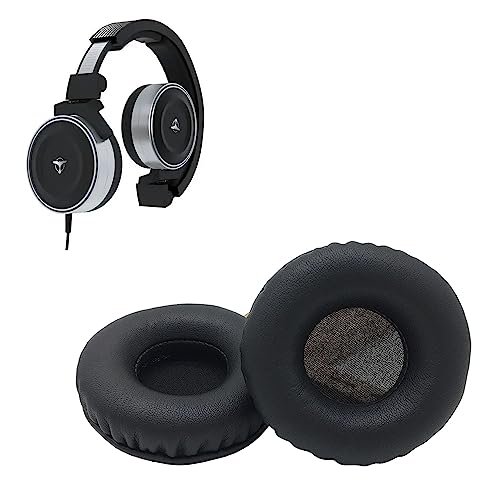 Ersatz-Ohrpolster Leder Memory Foam Ohrpolster Ohrenschützer für AKG K67 K618 K619 Tiesto Kopfhörer - Schwarz von WHIYO