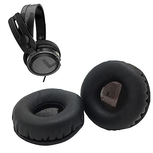 Ersatz-Ohrpolster Leder Memory Foam Ohrpolster Ohrenschützer für Philips A1 Pro DJ-Kopfhörer - Schwarz von WHIYO
