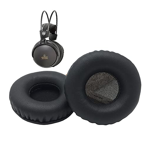 Ersatz-Ohrpolster aus Leder mit Memory-Schaum für Audio-Technica ATH-A500X ATH-A700X ATH-A900X ATH-A950LP ATH-A1000X Kopfhörer, Schwarz von WHIYO