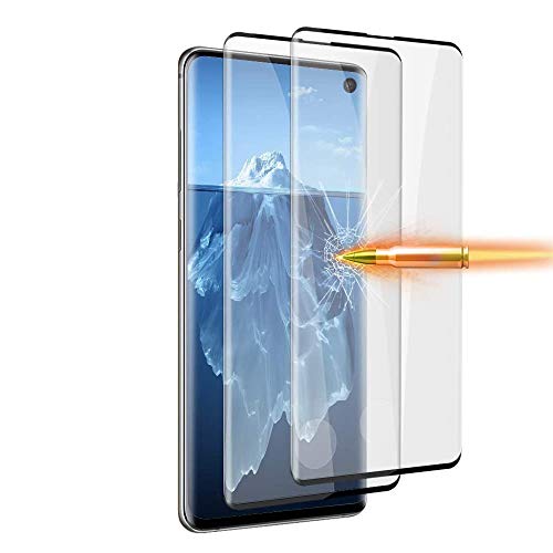 WHJC Displayschutzfolie kompatibel mit Samsung Galaxy S10 Schutzfolie（3 Stück）, Panzerglas Schutzfolie mit Full-Screen Schutz - Fettabweisende Hartglas Folie für Samsung Galaxy S10 (2019) von WHJC