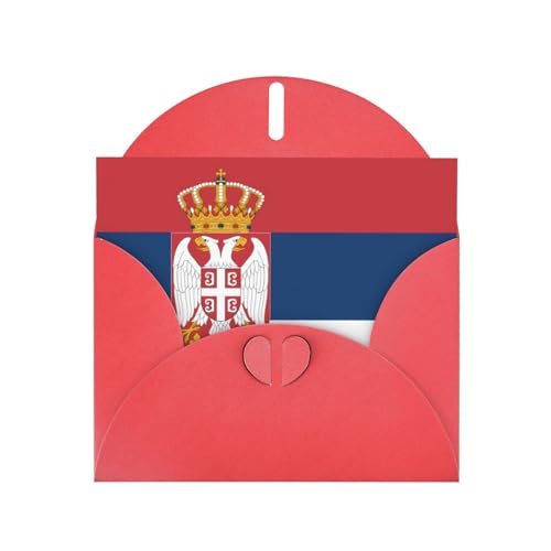 Rote, hochwertige Perlpapier-Grußkarte, 10,2 x 15,2 cm, geeignet für Geburtstagskarten, Party-Einladungen, Serbien-Flagge Rote, hochwertige Perlpapier-Grußkarte, 10,2 x 15,2 cm, geeignet für Geburtstagskarten, Party-Einladungen, Serbien-Flagge von WHJYYXDE