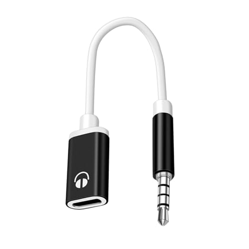 WHKM Flexibler Typ-C-auf-3,5-mm-Kopfhörer-Adapter, unterstützt Musik und Anrufe für Handys und Tablets WHKM Flexibler Typ-C-auf-3,5-mm-Kopfhörer-Adapter, unterstützt Musik und Anrufe für Handys und Tablets von WHKM