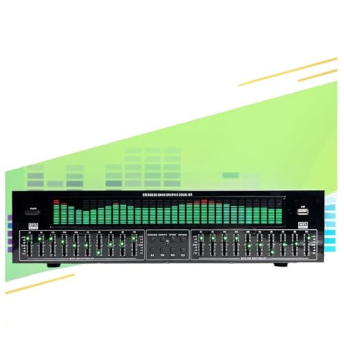 31-Band-Grafik-Equalizer, Dual 10-Band Ausgewogene Tuning, Grafik-EQ, 12 Rhythmusmuster, LED Music Spectrum Analyzer, Für Das Aufnahmestudio von WHOOLEFUN