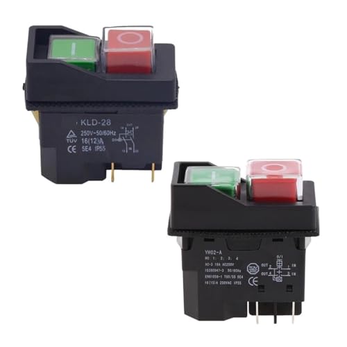 4 Pin Electromagnetic Waterproof Push Button Magnetic von WHRLQXM