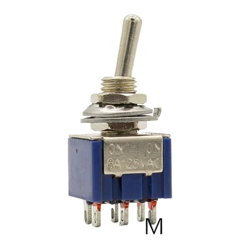 5pcs/Lot MTS-202 6-Pin DPDT ON-ON 6A125VAC Miniature Toggle Switches von WHRLQXM