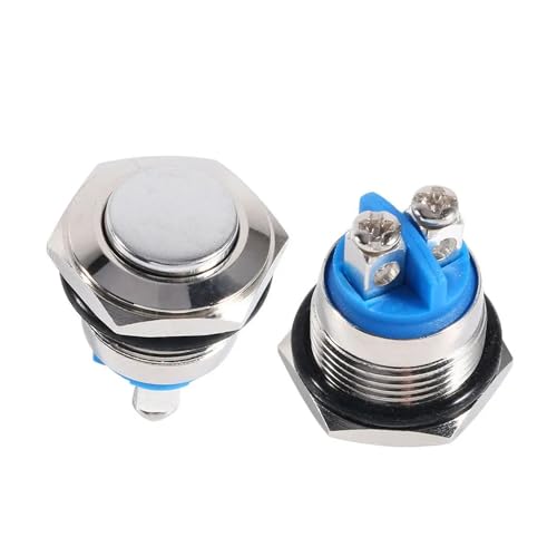 Horn Button Switch 12V Momentary Push Button Switch Speaker LED Stainless Steel 16mm Metal Switch For Automotive Marine Horn Button Switch 12V Momentary Push Button Switch Speaker LED Stainless Steel 16mm Metal Switch For Automotive Marine von WHRLQXM