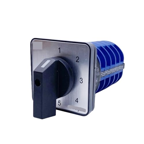 Rotary Cam Switch YMW26-32/5 Changeover Selector Silver Con-t-act 32A 5 Poles Five Positions von WHRLQXM