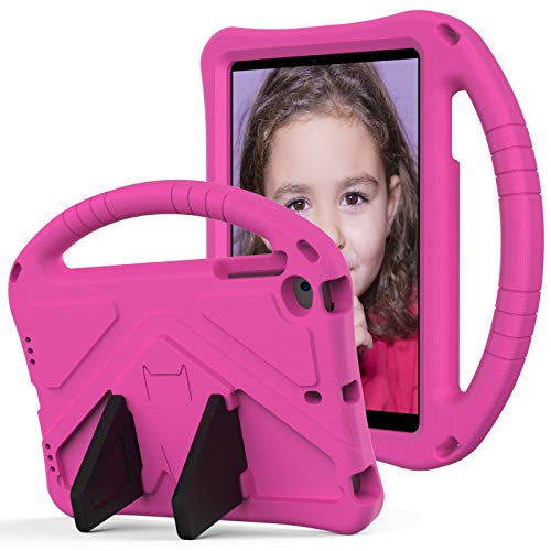 WHWOLF Kinder-Schutzhülle für iPad Mini 5 / Mini 4 / Mini 3-2-1 (7,9 Zoll) Tablet Cover Schutzhülle mit klappbarer Unterstützung, Griff Stoßdämpfung, leicht, EVA-Schutz, langlebig, Rosa von WHWOLF
