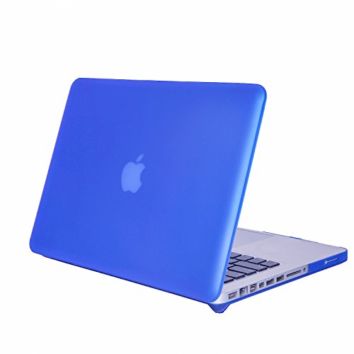 WHWOLF Nur geeignet für MacBook Pro 15 Zoll Hülle Modell A1286 (mit CD ROM) 2008–2012 Release, einfache, matte rutschfeste Laptop-Abdeckung, stoßfeste Schutzhülle – dunkelblau von WHWOLF