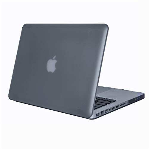 WHWOLF Passend für MacBook Pro 13 Zoll (Modell A1278 mit CD-ROM) 2008–2012 Frühzeit-Veröffentlichung, einfache, matte rutschfeste Laptop-Abdeckung, stoßfeste Schutzhülle – Schwarz von WHWOLF