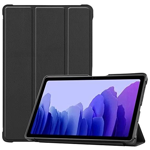 WHWOLF Tablet-Schutzhülle für Samsung Galaxy Tab A7 10.4 2020 Hülle (SM-T500/505), ultraleicht, schlank, mit Standfunktion, stoßfest, TPU-Silikon, flexibel, Schwarz von WHWOLF