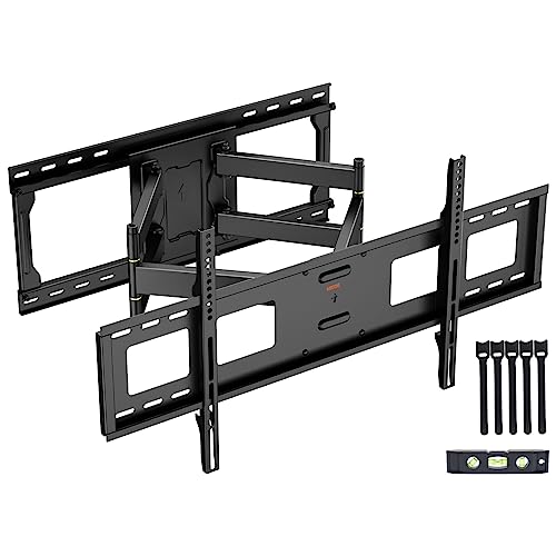 TV Wandhalterung für 42-90 Zoll bis zu 60kg WHYFONE Wandhalterung Fernseher Schwenkbar TV Halterung mit 635mm Doppelarm, Verschiebbare Design Fernsehhalterung Wand für TV-Zentrierung, VESA 800x400mm TV Wandhalterung für 42-90 Zoll bis zu 60kg WHYFONE Wandhalterung Fernseher Schwenkbar TV Halterung mit 635mm Doppelarm, Verschiebbare Design Fernsehhalterung Wand für TV-Zentrierung, VESA 800x400mm von WHYFONE