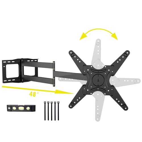 WHYFONE TV Wandhalterung mit 1219mm Langer Reichweite, 90° Drehbare Wandhalterung Fernseher Schwenkbar Neigbar Voll Beweglich TV Halterung für 26-65 Zoll Fernseher & Monitor bis zu 50kg VESA 400x400mm WHYFONE TV Wandhalterung mit 1219mm Langer Reichweite, 90° Drehbare Wandhalterung Fernseher Schwenkbar Neigbar Voll Beweglich TV Halterung für 26-65 Zoll Fernseher & Monitor bis zu 50kg VESA 400x400mm von WHYFONE