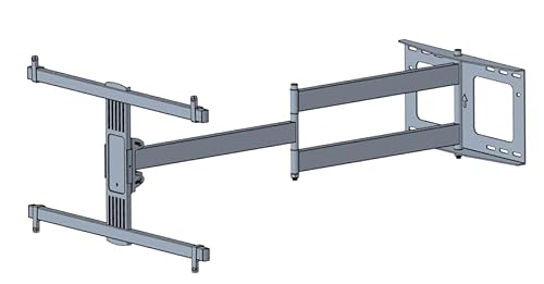 WHYFONE Vollbewegliche TV-Wandhalterung mit langem Arm und 109 cm Verlängerung für die meisten 94-203,2 cm (43-80 Zoll) Fernseher bis zu 45 kg von WHYFONE