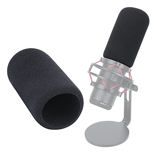 Für HypherX QuadCast Pop-Filter – Windschutzscheiben-kompatibel mit HyperX QuadCast reduziert Mikrofon-Geräusche, Mikrofon-Schaumstoffabdeckung, verbesserte Klangqualität von WIBOND