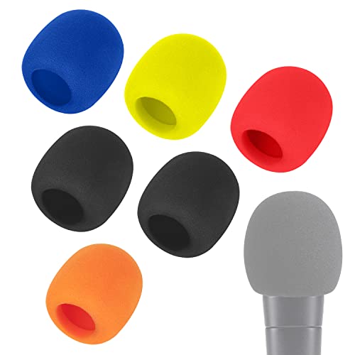SM58 Mikrofonabdeckung – Shure Mikrofon SM58 Pop-Filter Windschutzscheibe kompatibel mit Shure SM58 Mikrofon, reduziert Windgeräusche durch WIBOND (6 Stück, bunt) von WIBOND