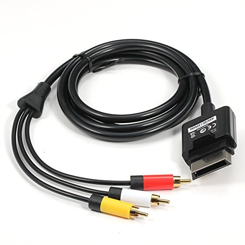 WICAREYO 1.8M Audio Video AV RCA Video Composite Kabel Kabel für Xbox 360 Slim von WICAREYO