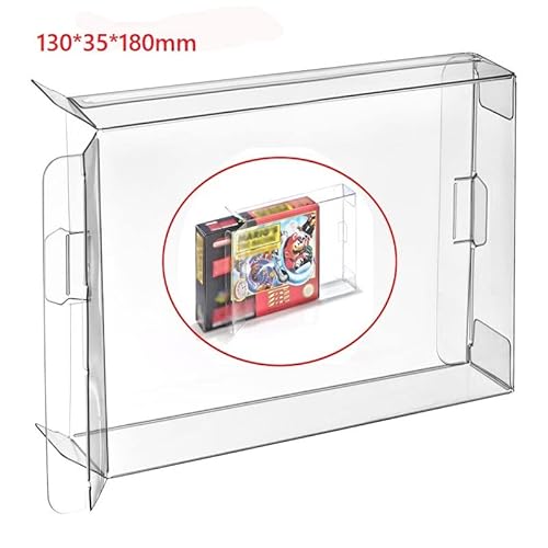 WICAREYO 10PCS Clear Box Hülse für SNES N64 Spiele Cartridge Box von WICAREYO