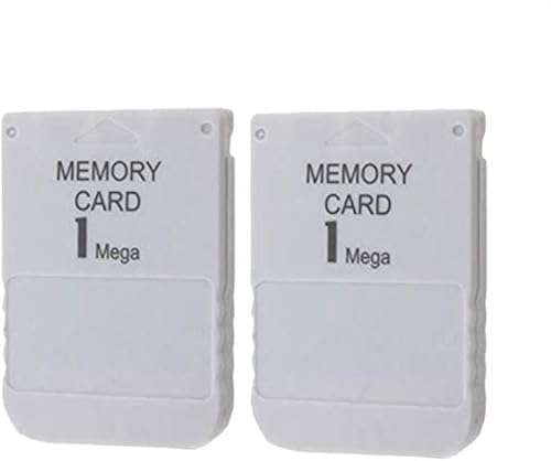 WICAREYO 2 Stück 1 MB Speicherkarte Memory Card für Playstation One PS1 Konsole 1 Mega Speicherkarte von WICAREYO
