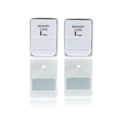 WICAREYO 2 Stück 1 MB Speicherkarte Memory Card für Playstation One PS1 Konsole 1 Mega Speicherkarte WICAREYO 2 Stück 1 MB Speicherkarte Memory Card für Playstation One PS1 Konsole 1 Mega Speicherkarte von WICAREYO
