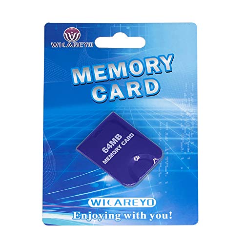 WICAREYO 64M Speicherkarte Memory Card mit Paket Für Wii NGC Gamecube Konsole,Lila von WICAREYO
