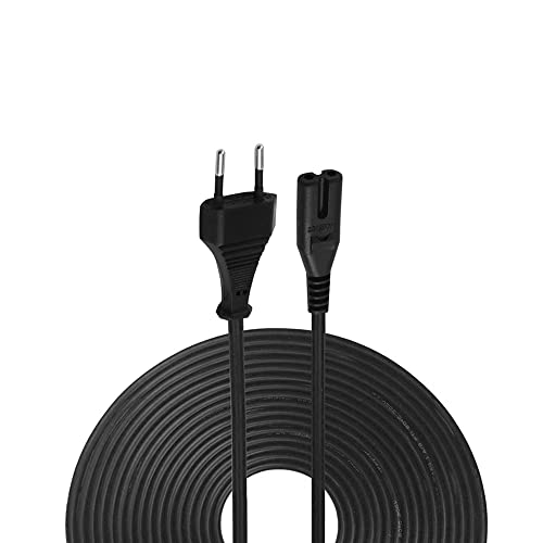 WICAREYO AC Netzkabel für PS4 PS5, Verlängerter 3M/10FT EU Stecker AC Kabel Stromkabel Versorgungskabel Ersatz für PS5 Playstation 4 PS3 PS2 Xbox One S/X GameCube für Canon PIXMA MG Serie Drucker von WICAREYO