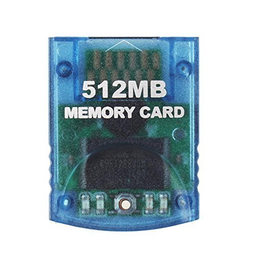 WICAREYO Clear Blue 512M Speicherkarte für Wii NGC Gamecube Konsole von WICAREYO