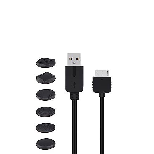 WICAREYO Ladekabel für PS Vita 1000, 1.2 m / 3.9 FT Datenübertragung USB Stromkabel Mit 6pcs Daumen Grip Caps für PS Vita 1000 WICAREYO Ladekabel für PS Vita 1000, 1.2 m / 3.9 FT Datenübertragung USB Stromkabel Mit 6pcs Daumen Grip Caps für PS Vita 1000 von WICAREYO