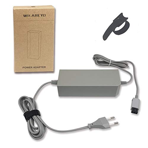 WICAREYO Netzteil Ladegerät für Wii, Netzteil Schnellladegerät mit Kable Wickler für Wii von WICAREYO