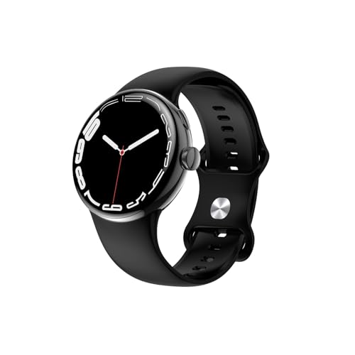 WIFIT - Smartwatch WiWatch R1 schwarz Android und iOS – 1,3 Zoll AMOLED – A-GPS – Herzfrequenzmesser – Schlafmonitor – Sauerstoffsensor – 100 Sportmodi – Akkulaufzeit 14 Tage, Schwarz, Large, Hybrid von WIFIT